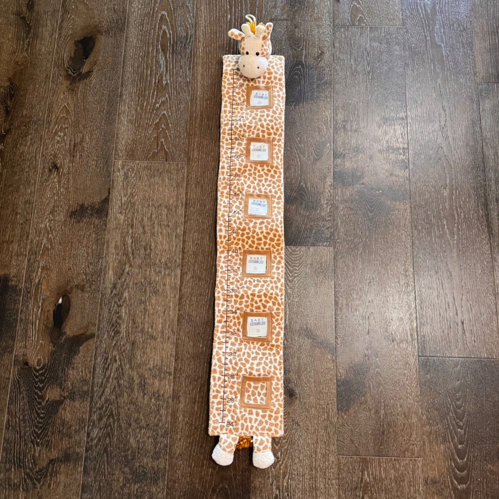 Baby Aurora Giraffe Plush Growth Chart Nursery Wall Decor Photo Frames Safari